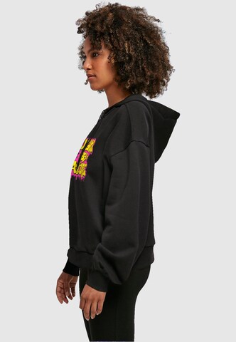 Merchcode Sweatshirt 'Naughty By Nature - Neon Drop' in Black