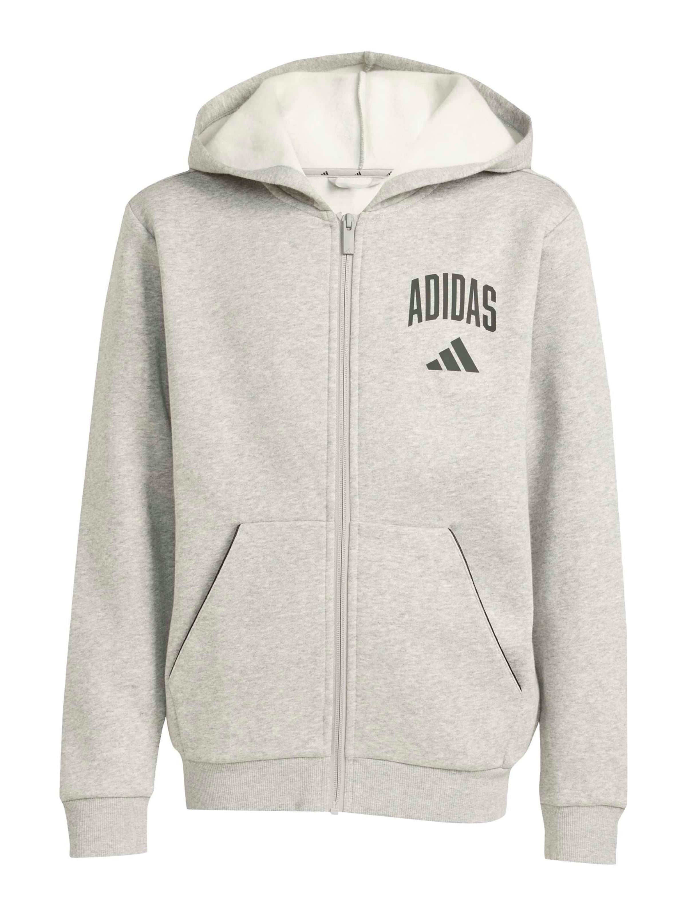 Bluză cu fermoar sport 'CLGT' de la ADIDAS SPORTSWEAR pe gri: față