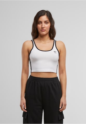 Top 'Adicolor' di ADIDAS ORIGINALS in bianco: frontale