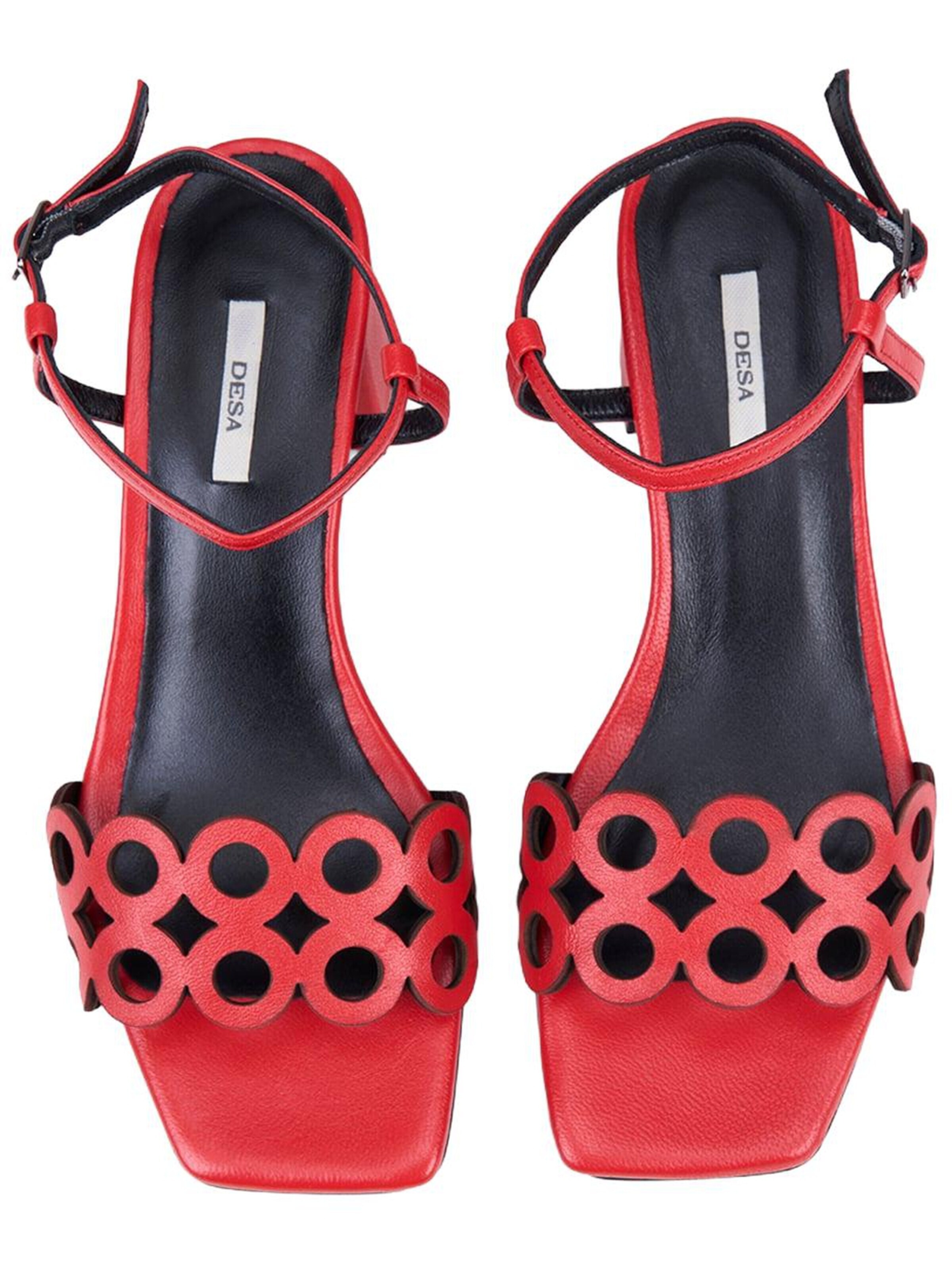 Desa - Sandalias de dedo en rojo