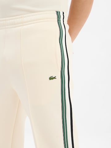 LACOSTE Regular Broek in Wit