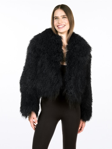 WeLoveFurs Winterjacke 'Lammfell Jacke CHLOÈ'‌‌‌‌‌‌‌‌ in Schwarz