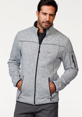 Man's World Fleecejacke in Grau: Vorderseite