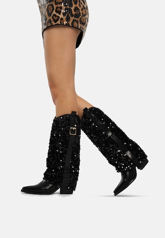 Salinyang Comwboystøvler i sort