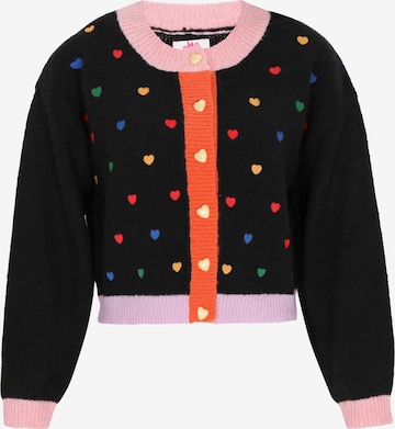 MYMO Oversize kardigán 'Young Fashion' - Čierna: predná strana