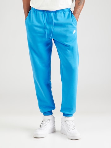 Nike Sportswear Tapered Nadrág 'CLUB' - kék: elől