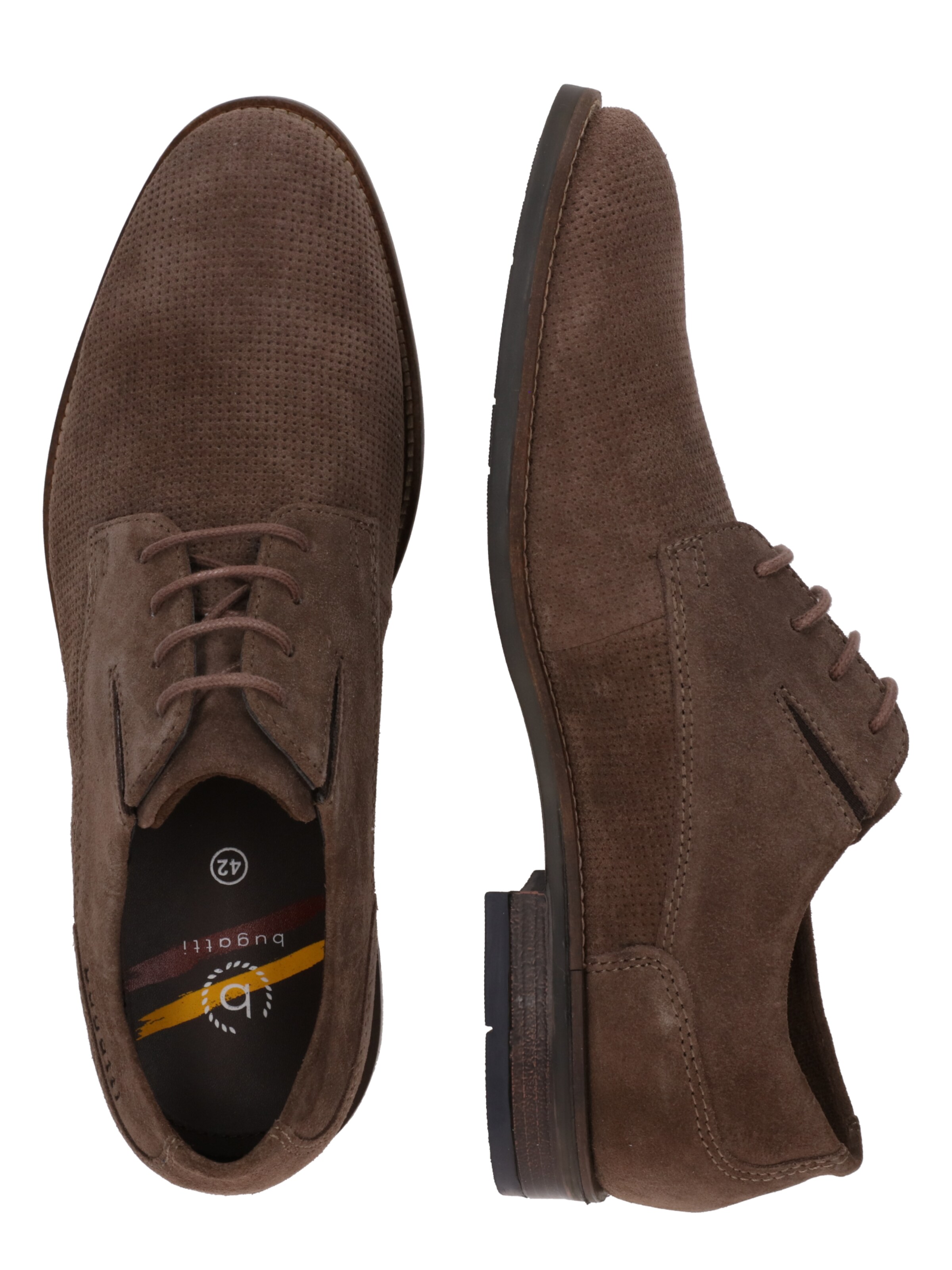 Scarpa stringata di bugatti in grigio