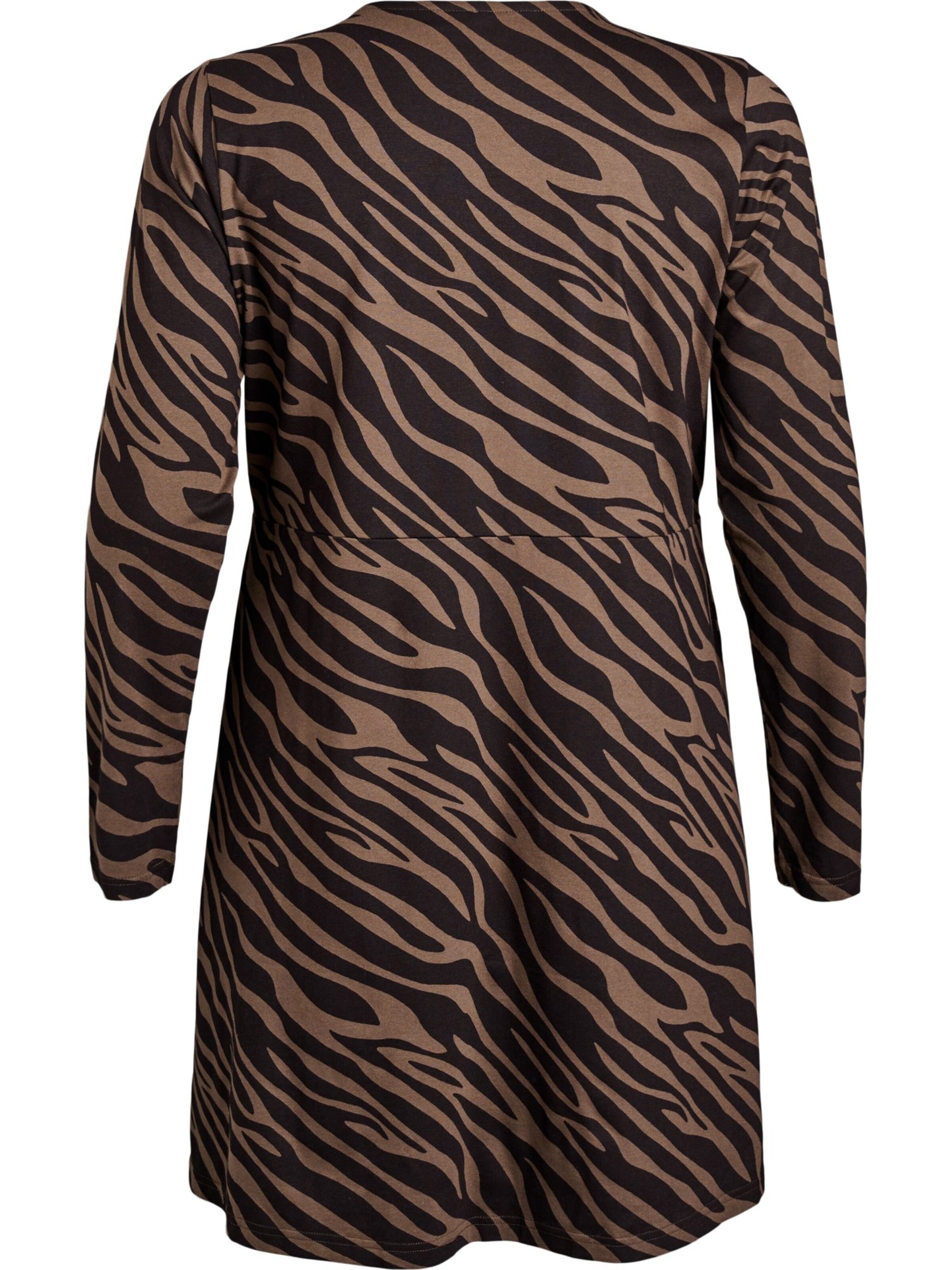 Zizzi Dress 'POLLY' in Brown