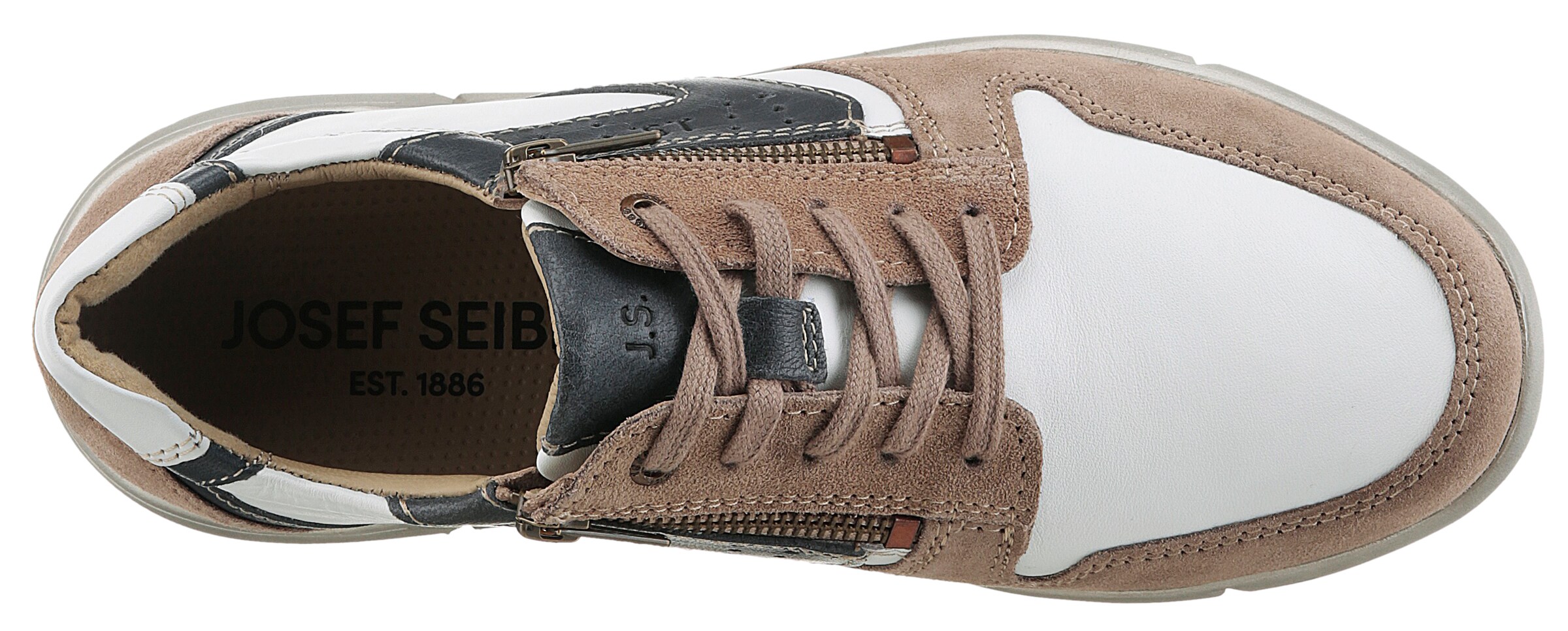 JOSEF SEIBEL Schnürschuh in Beige