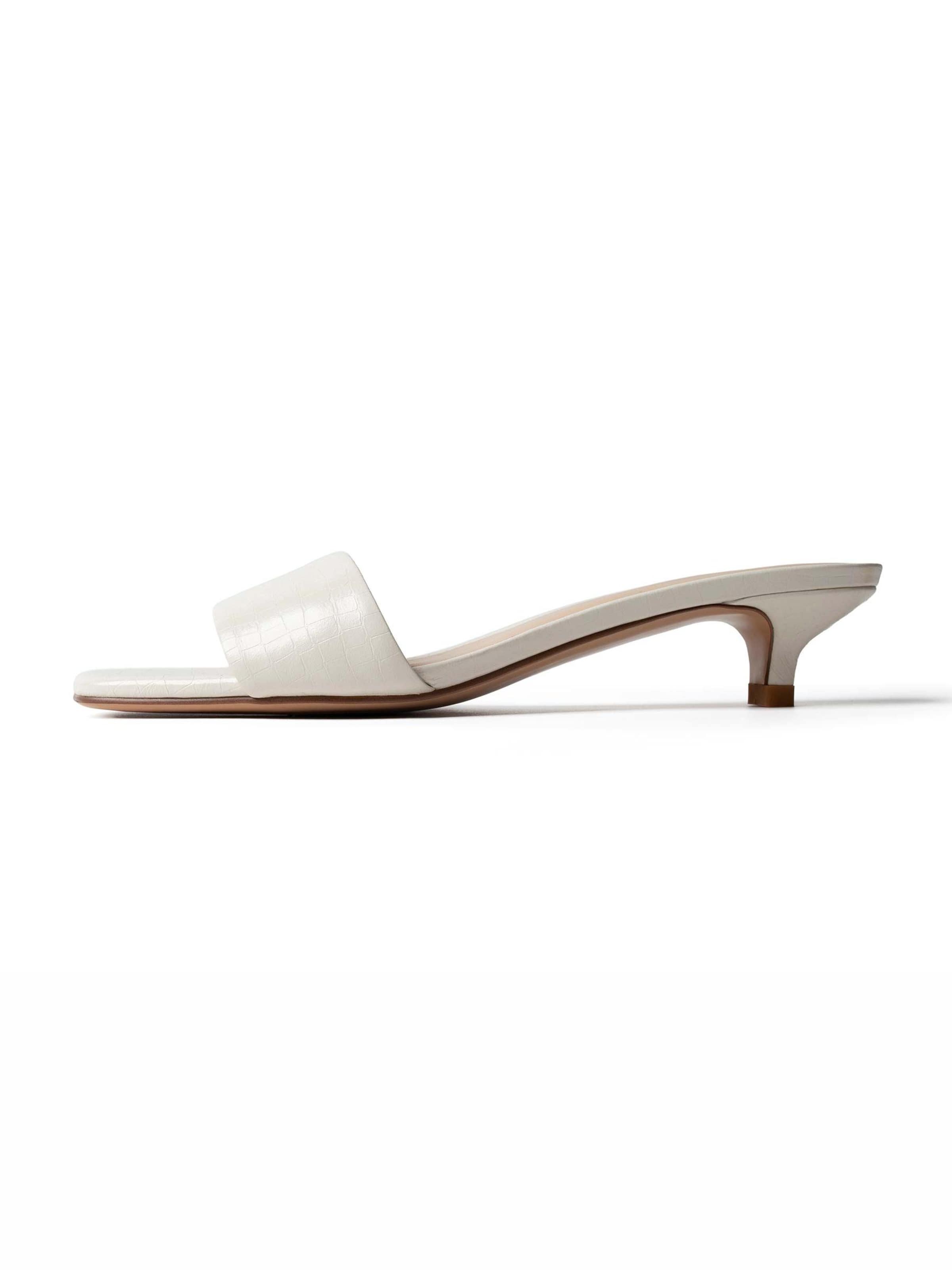Mule 'DRESSED IN SUMMER AIR' L37 HANDMADE SHOES en blanc : devant