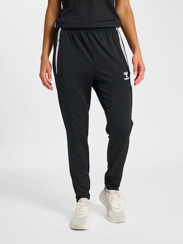 Tapered Pantaloni sportivi 'Lead 2.0' di Hummel in nero: frontale