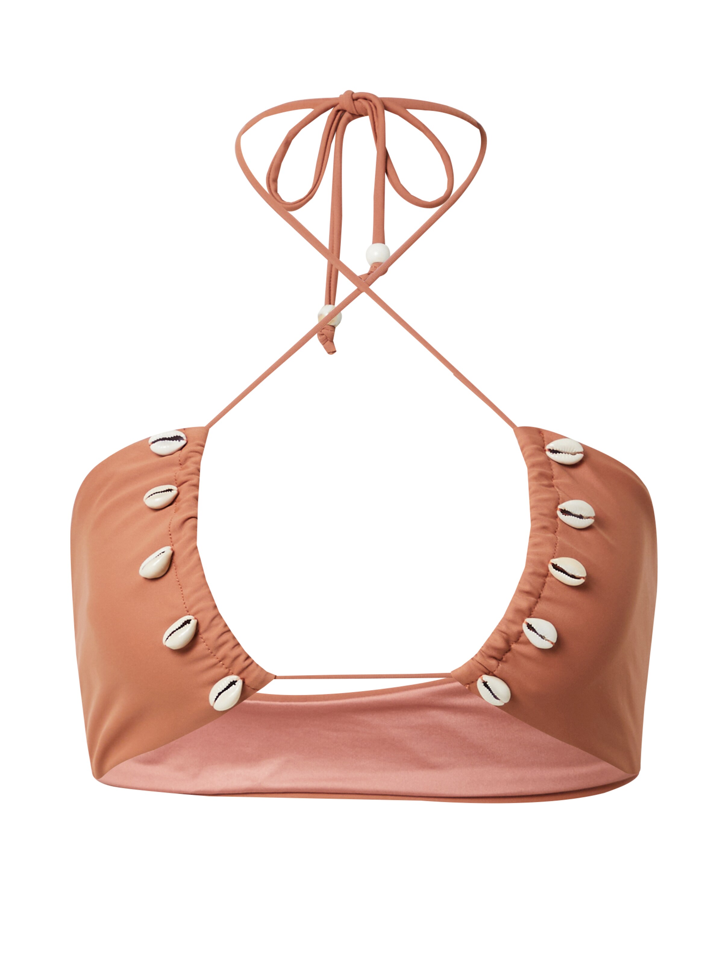 Nasty Gal Triangel Bikinioverdel i orange: forside