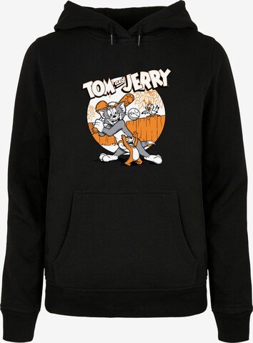 Sweat-shirt 'Tom And Jerry - Baseball' ABSOLUTE CULT en noir : devant