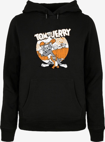 ABSOLUTE CULT Sweatshirt 'Tom And Jerry - Baseball' in Zwart: voorkant