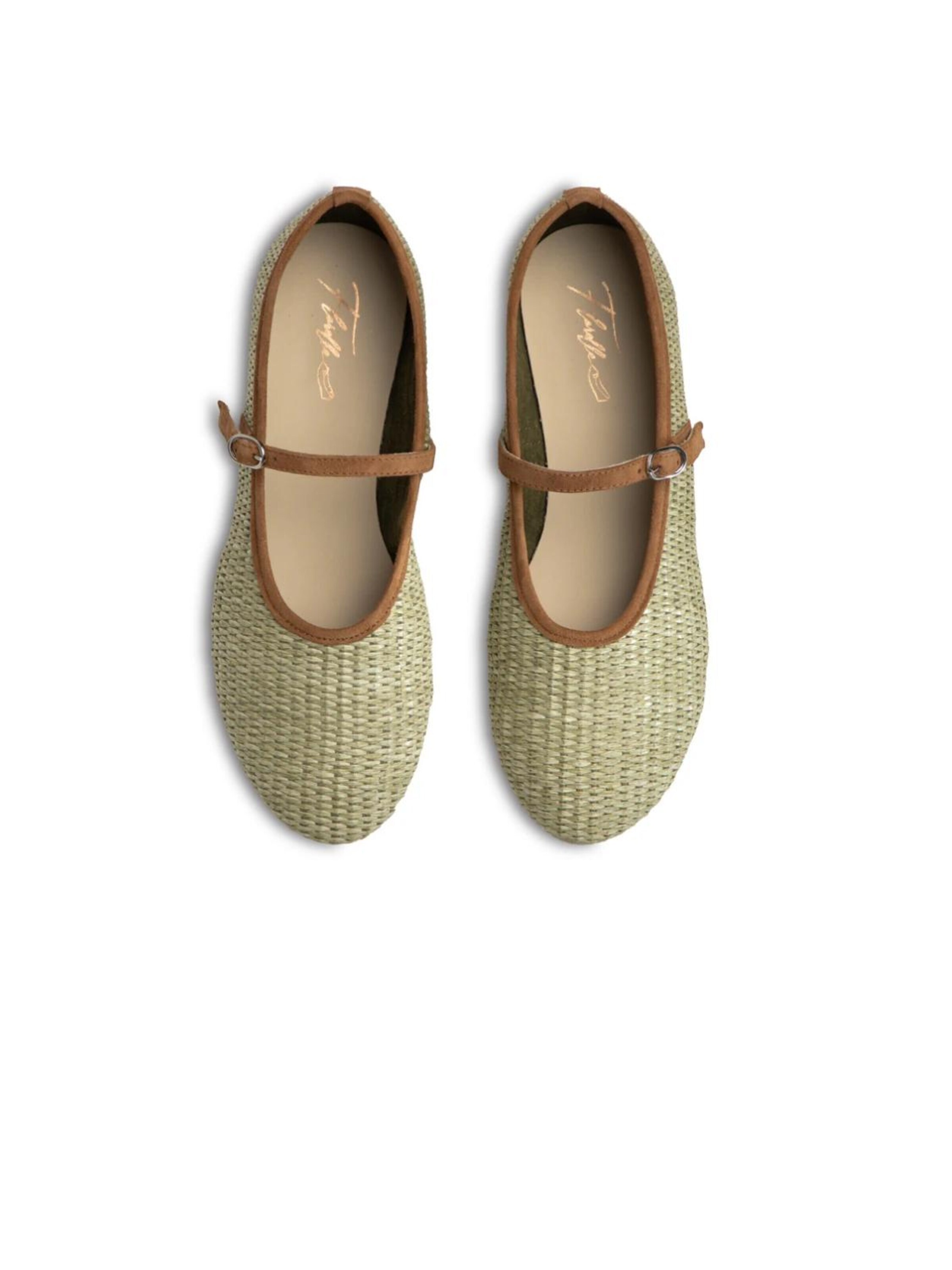 Flarelle - Bailarinas con hebilla 'Carlotta' en verde