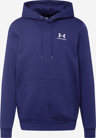 UNDER ARMOUR - Sweatshirt de desporto 'Essential' em azul: frente