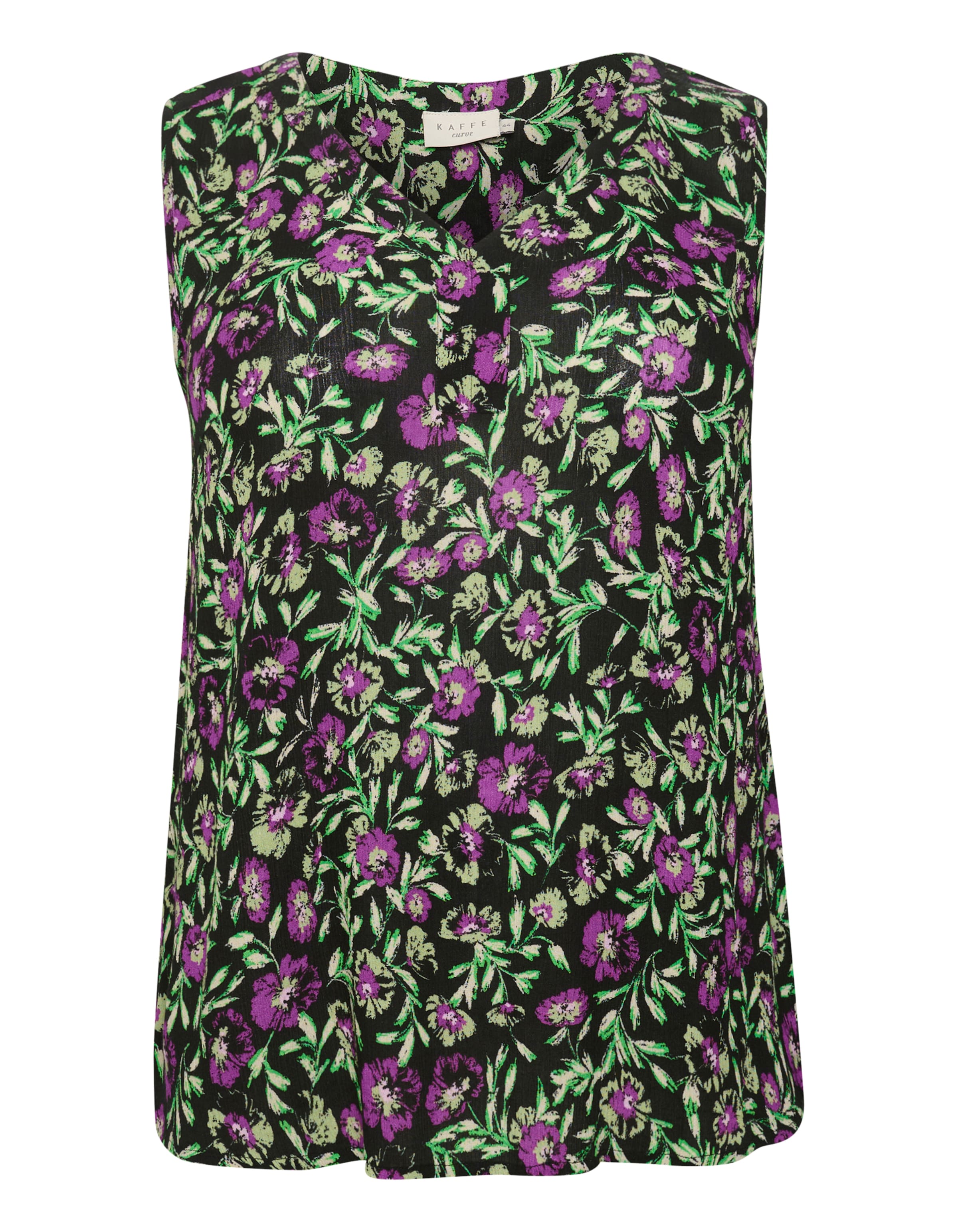 KAFFE CURVE Bluza 'Isma' | črna barva: sprednja stran