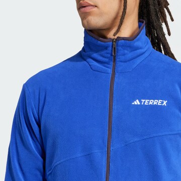 ADIDAS TERREX Athletic fleece jacket in Blue