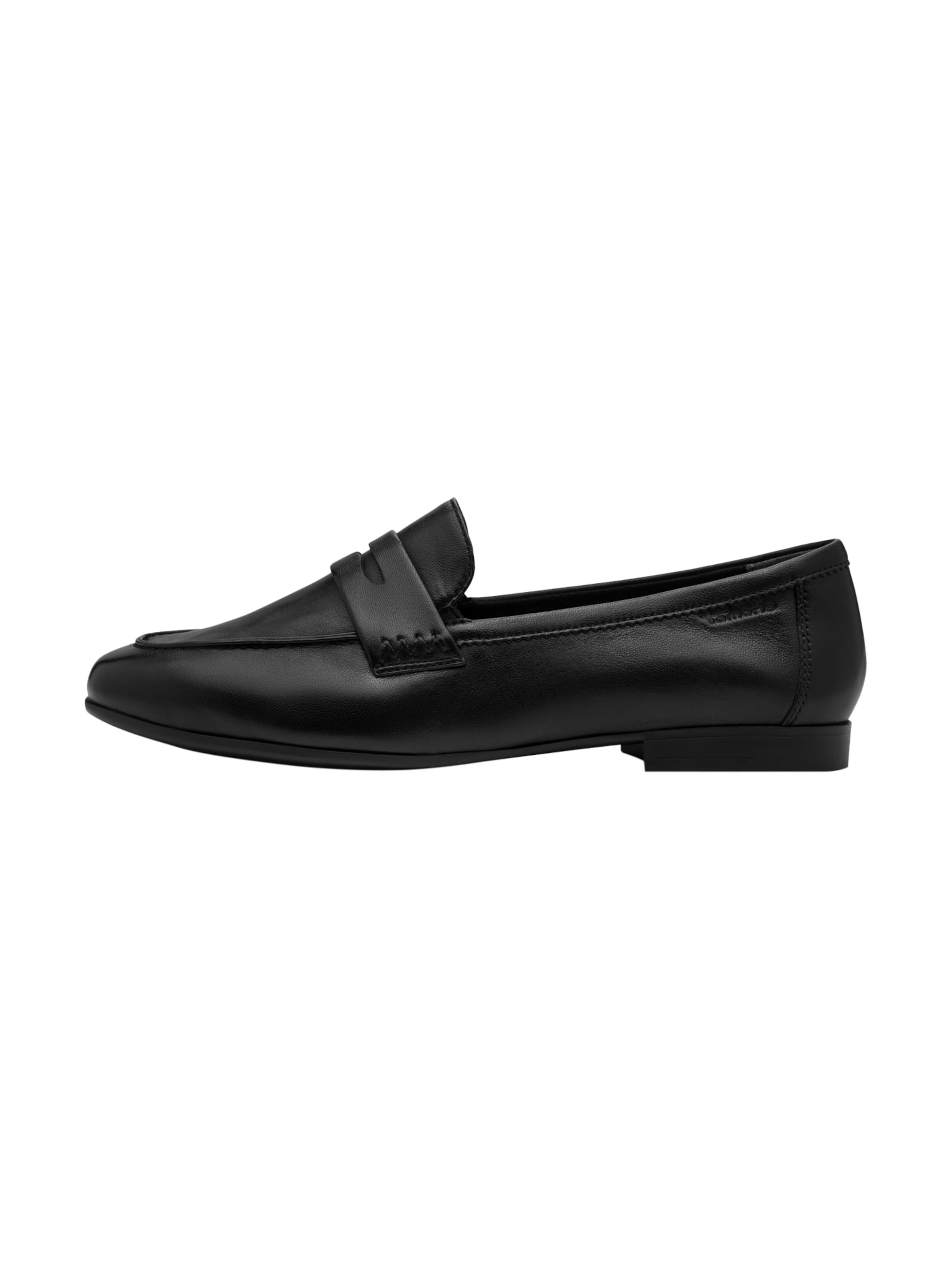 Tamaris Ballerina 'Ballerina aus Leder' in Zwart