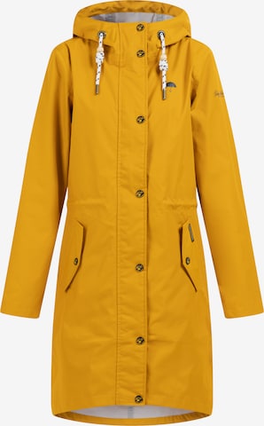 Manteau fonctionnel Schmuddelwedda en jaune : devant