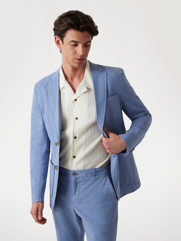 GUESS Regular Fit Sakko in Blau: Vorderseite