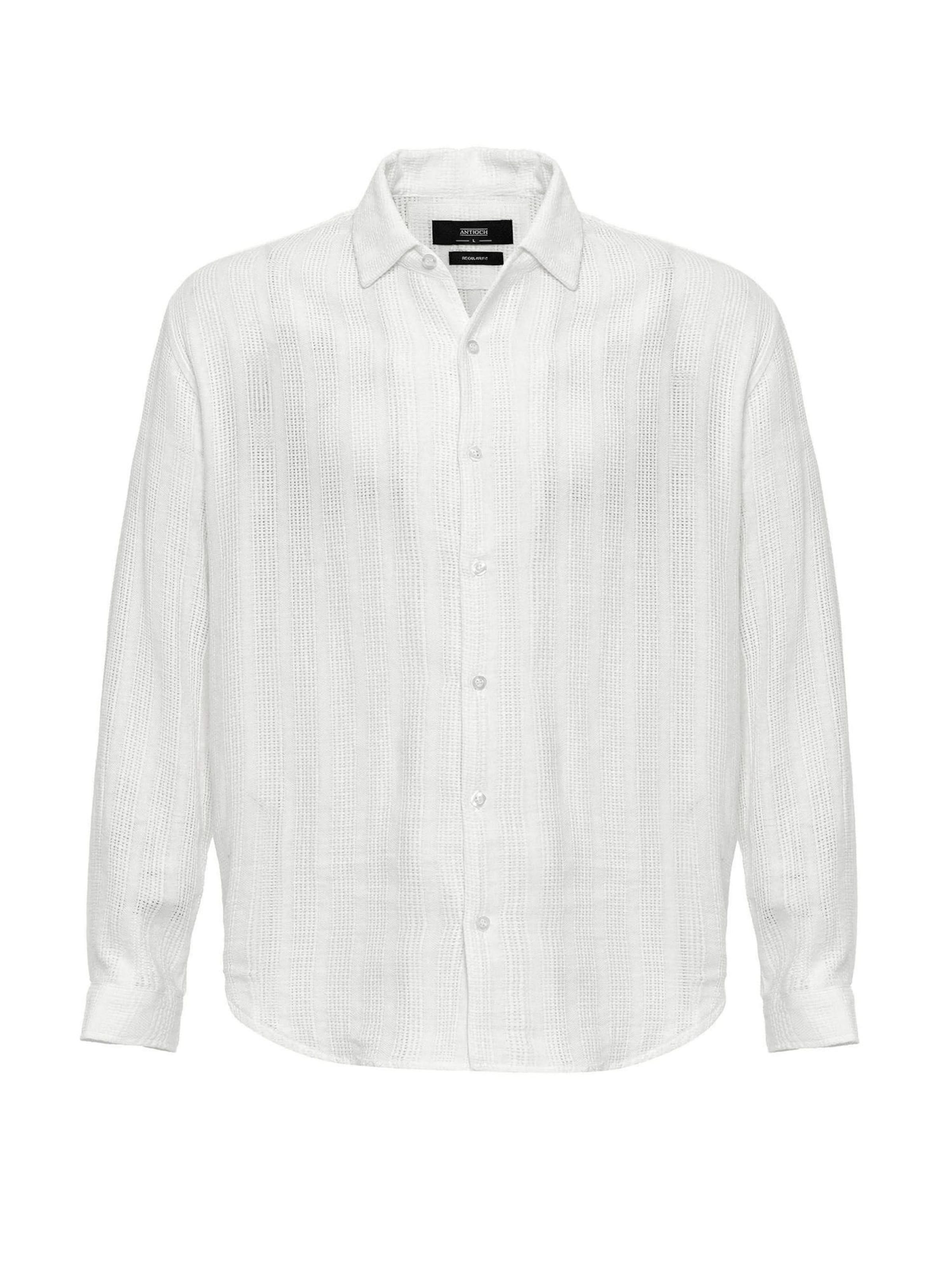 Antioch Comfort Fit Skjorta i vit: framsida
