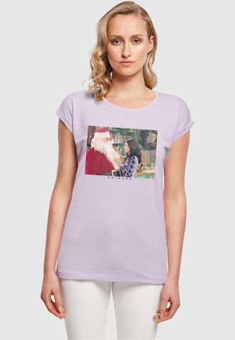 T-shirt 'Friends - Santa Chandler' ABSOLUTE CULT en violet : devant