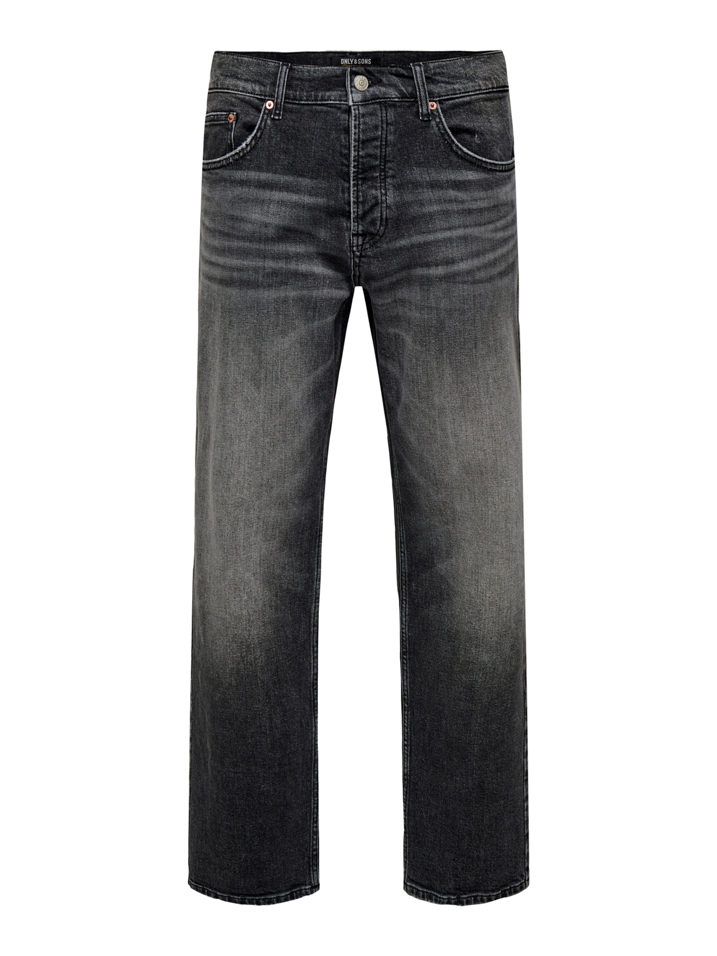 regular Jeans 'ONSEdge' di Only & Sons in nero: frontale