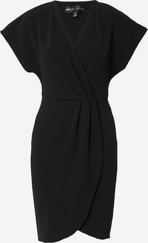 Rochie de cocktail de la Mela London pe negru: față