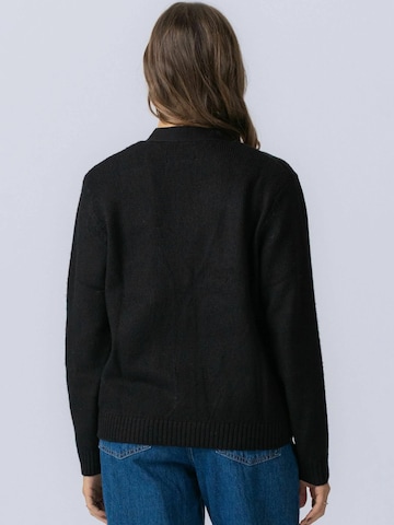 Cardigan ' Knitted Cardigan ' TEESHOPPEN en noir