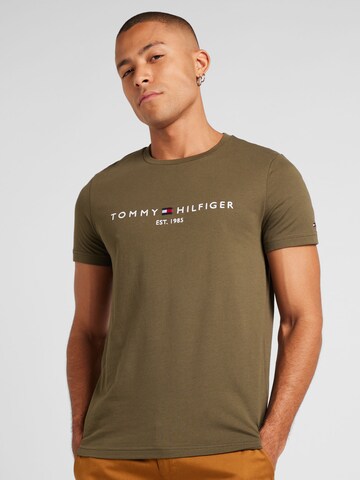 TOMMY HILFIGER Regular fit Shirt in Groen: voorkant