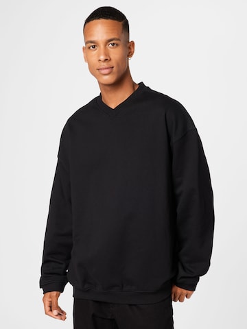 WEEKDAY Sweatshirt 'Emanuel' in Zwart: voorkant