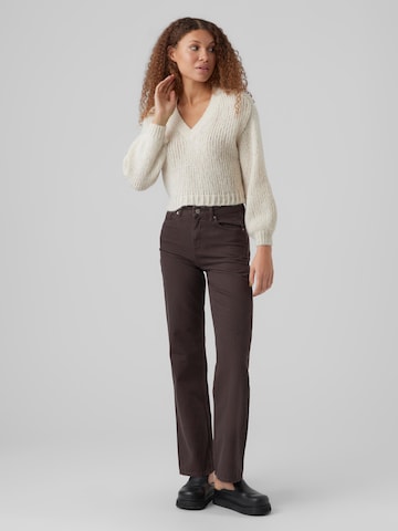 VERO MODA Sweater 'Maybe' in Beige