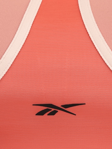 Bustino Reggiseno sportivo di Reebok in rosso