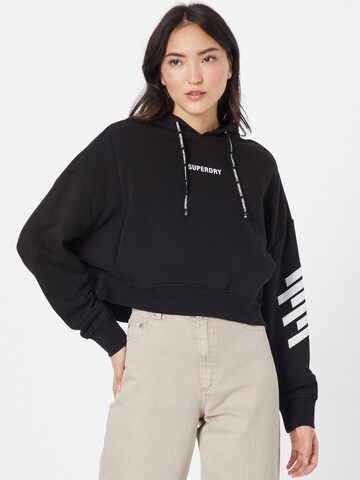 Superdry Sweatshirt 'Train Core' in Black: front