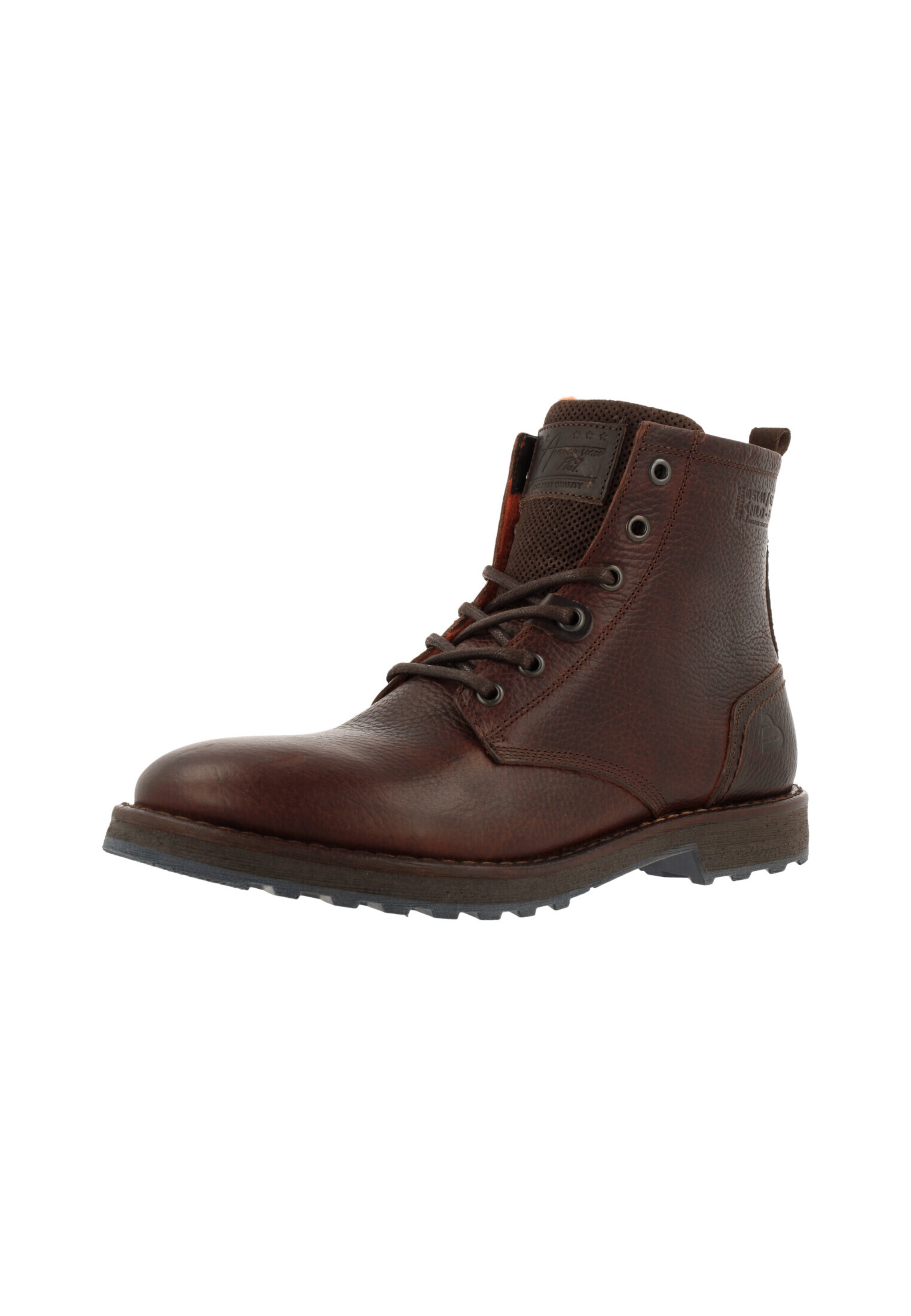 BULLBOXER Lace-Up Boots in Brown: front