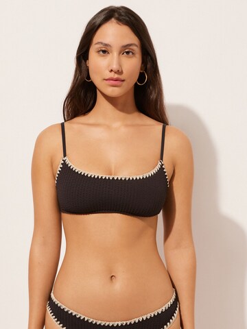 CALZEDONIA Bustier Bikinitop in Schwarz: Vorderseite