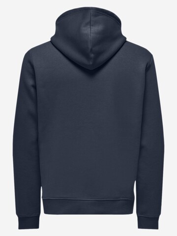 Only & Sons Sweatshirt 'Connor' in Blue