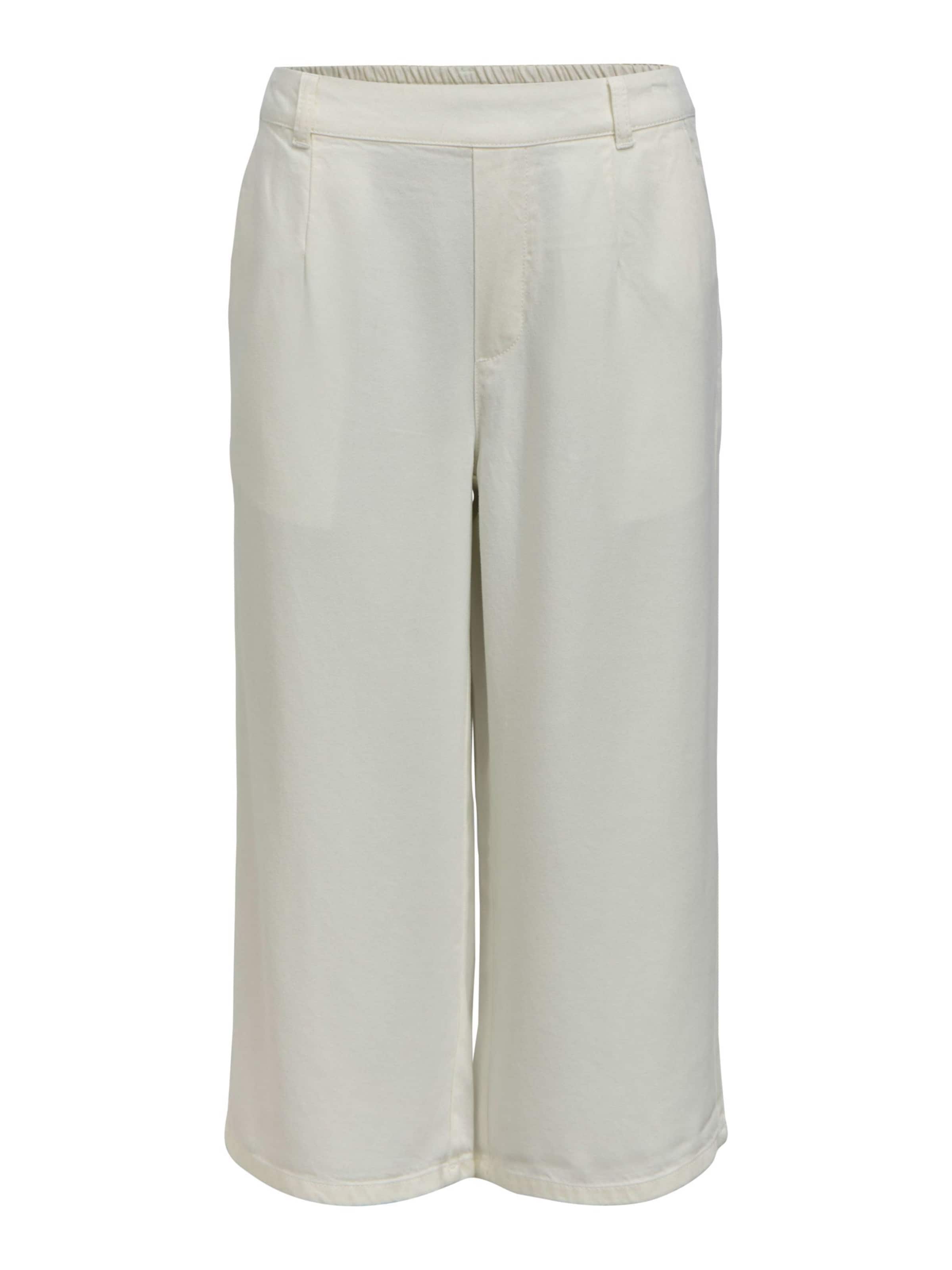 Wide Leg Pantalon 'OBJFrame' OBJECT en blanc : devant