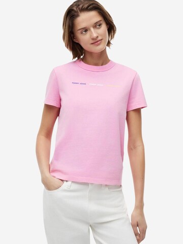 Maglietta 'DW0DW22905' di Tommy Jeans in rosa