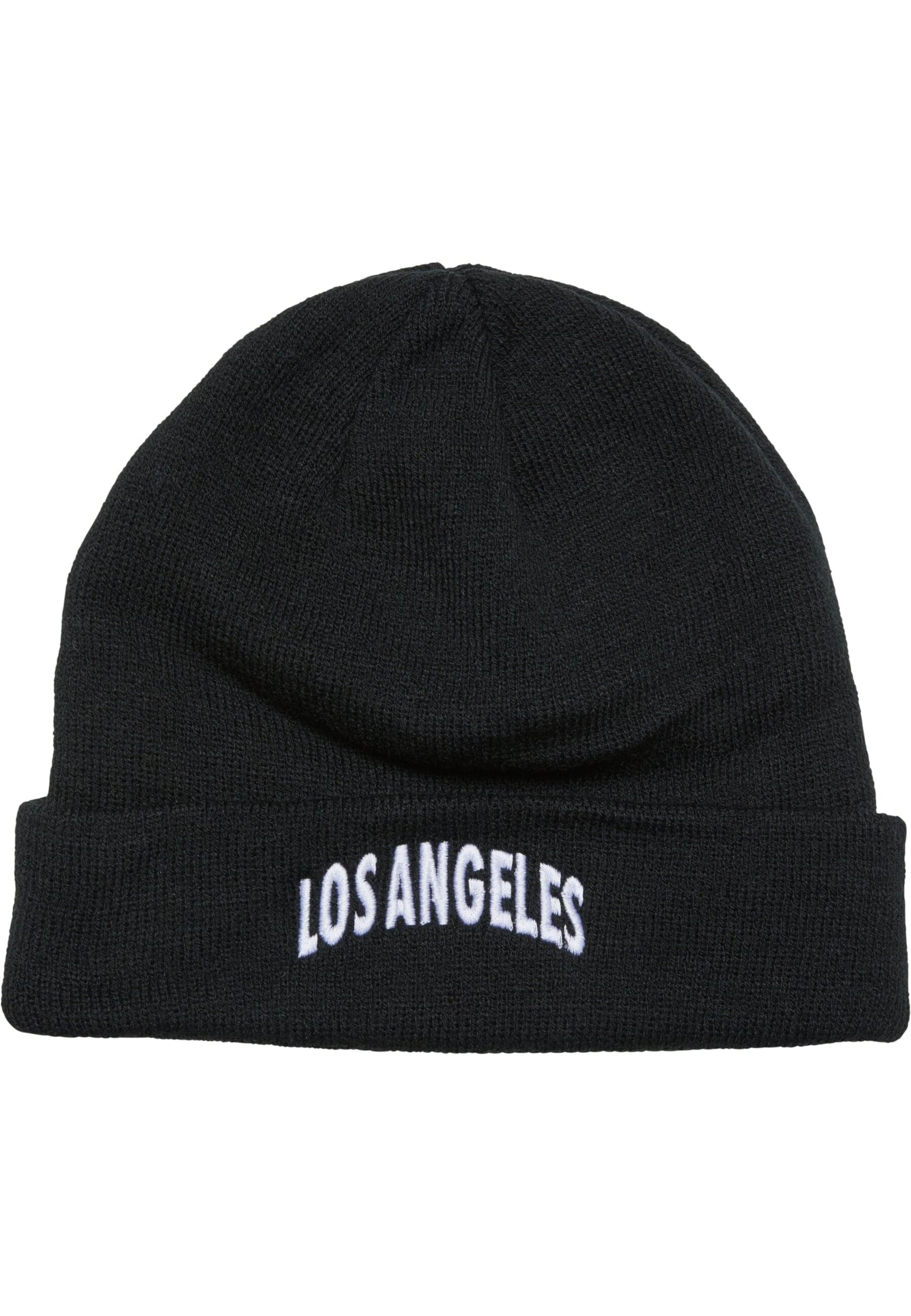 Mister Tee Beanie 'Los Angeles' in Black: front