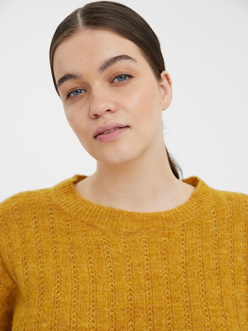 dzeltens Vero Moda Curve Džemperis