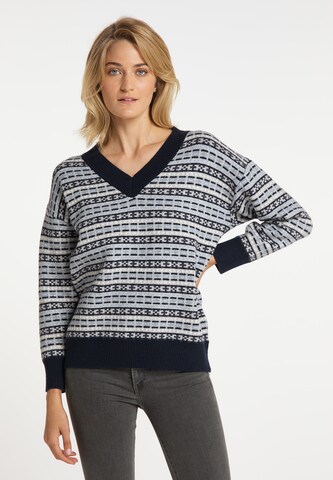 usha BLUE LABEL Pullover in Blau: predná strana