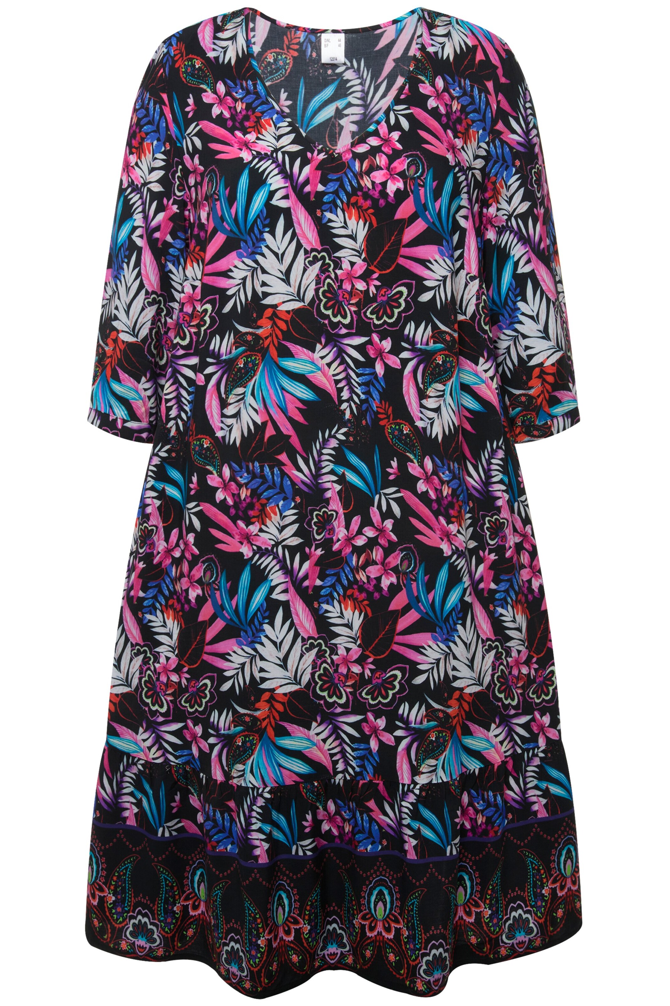 MIAMODA Jurk in Zwart: voorkant