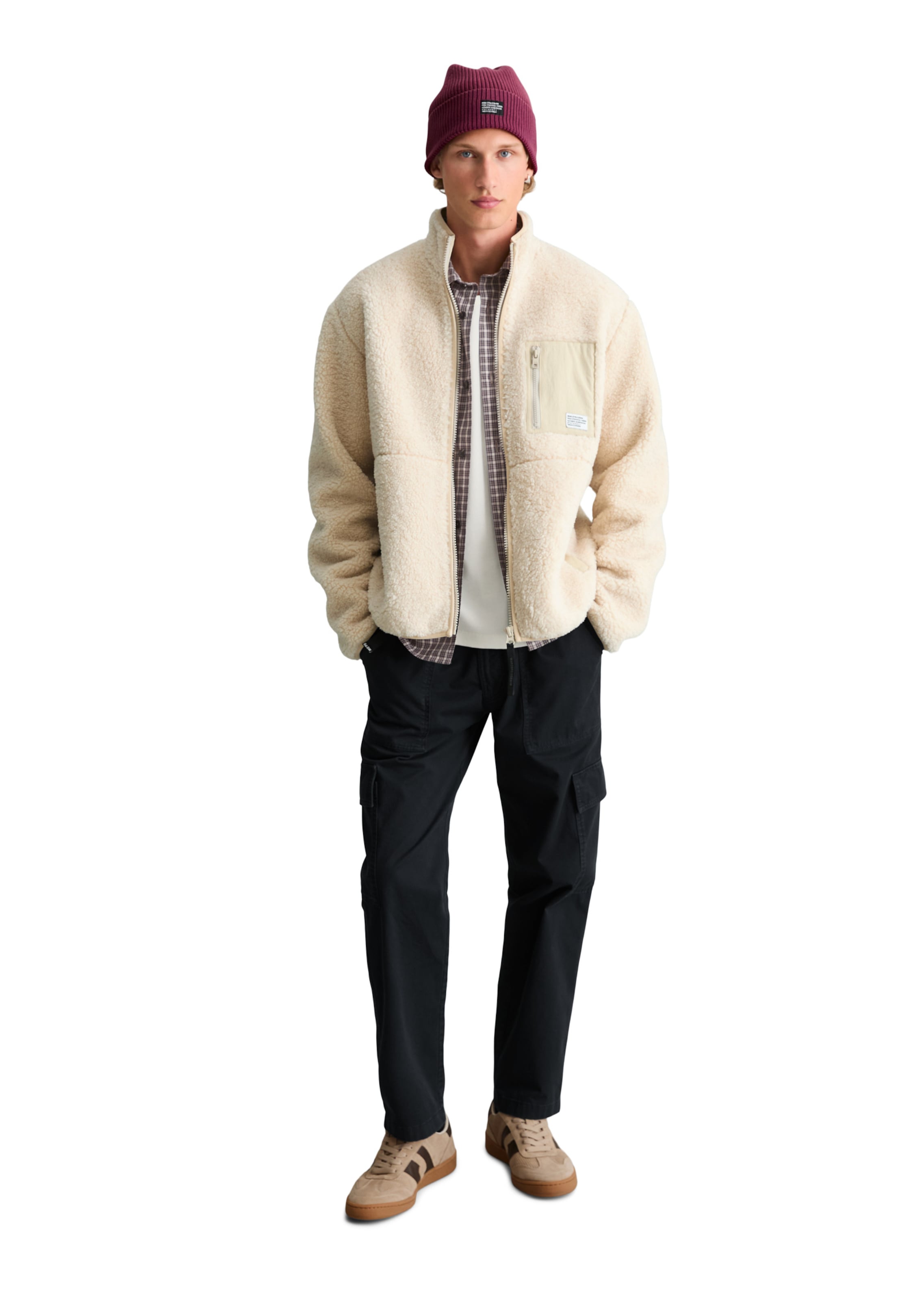 Marc O'Polo DENIM Fleece Jacket in Beige