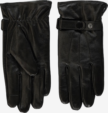 LERROS Full Finger Gloves in Brown: front
