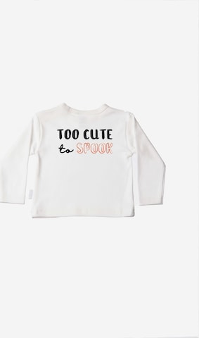 LILIPUT Niedliches Langarmshirt mit 'Too Cute to Spook'-Print in Weiß: predná strana