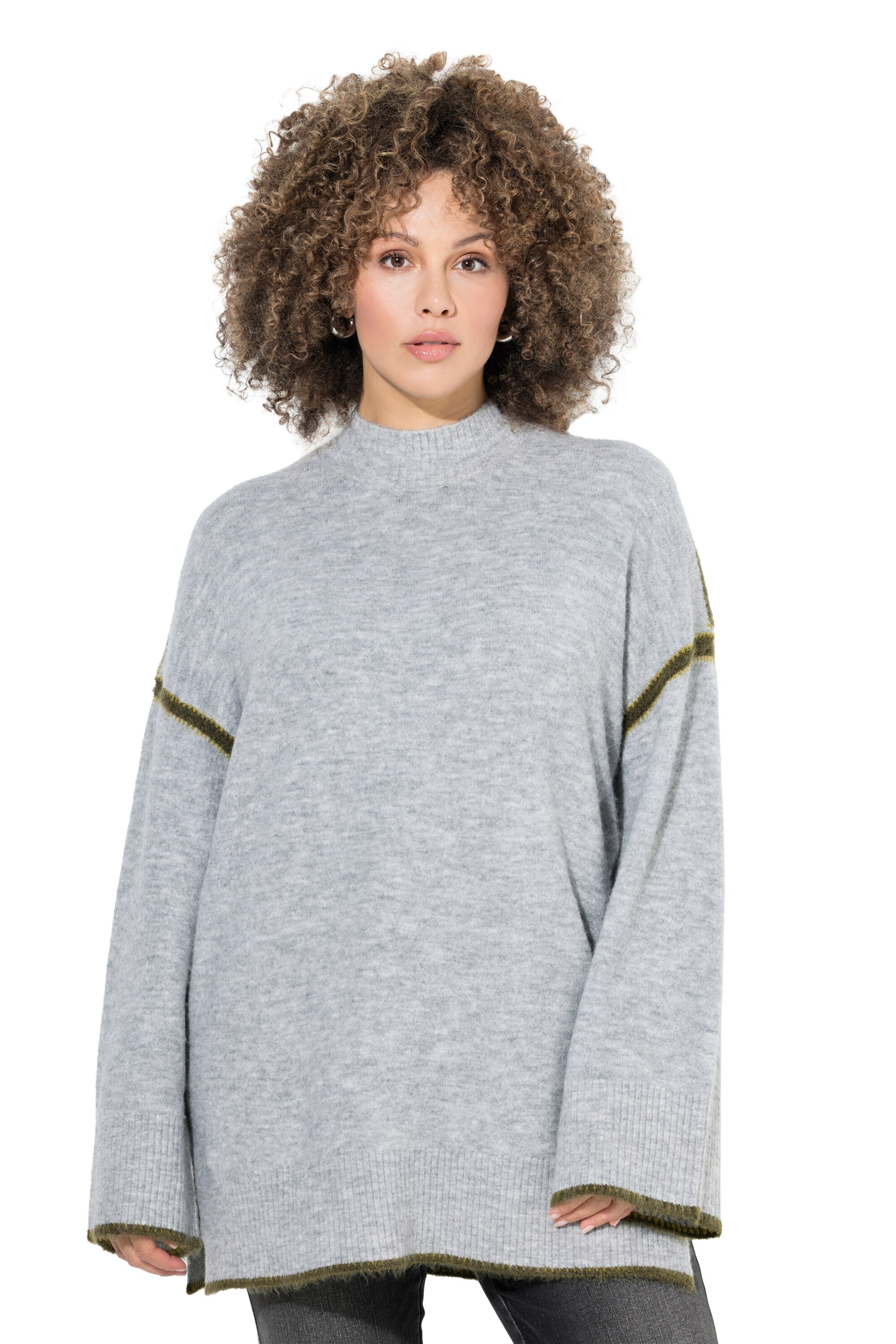 Ulla Popken Sweater in Grey: front