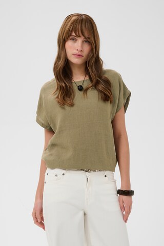 CULTURE - Blusa 'CUAniela Molly' em verde: frente