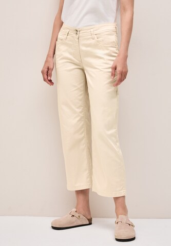 CECIL Wide leg Pants in Beige: front